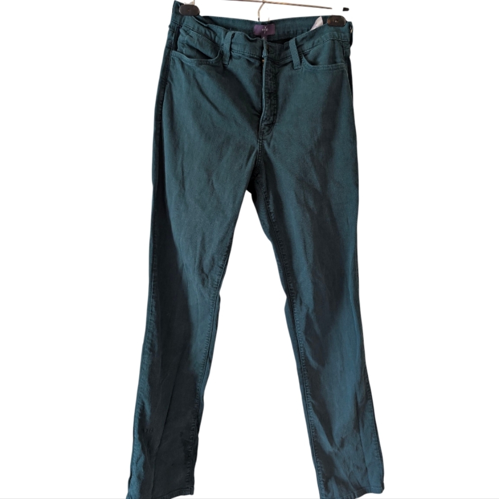 👖NYDJ Not Your Daughter's Jeans Green Lift Tuck Straight Leg Pants Size 6 - Picture 3 of 8